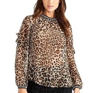 Rachel Roy Leopard Top